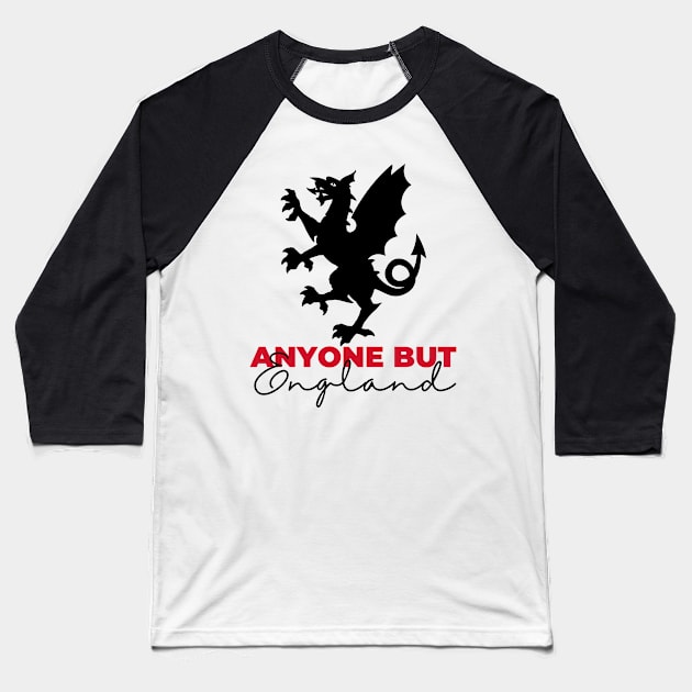 Anyone but England Baseball T-Shirt by yassinebd